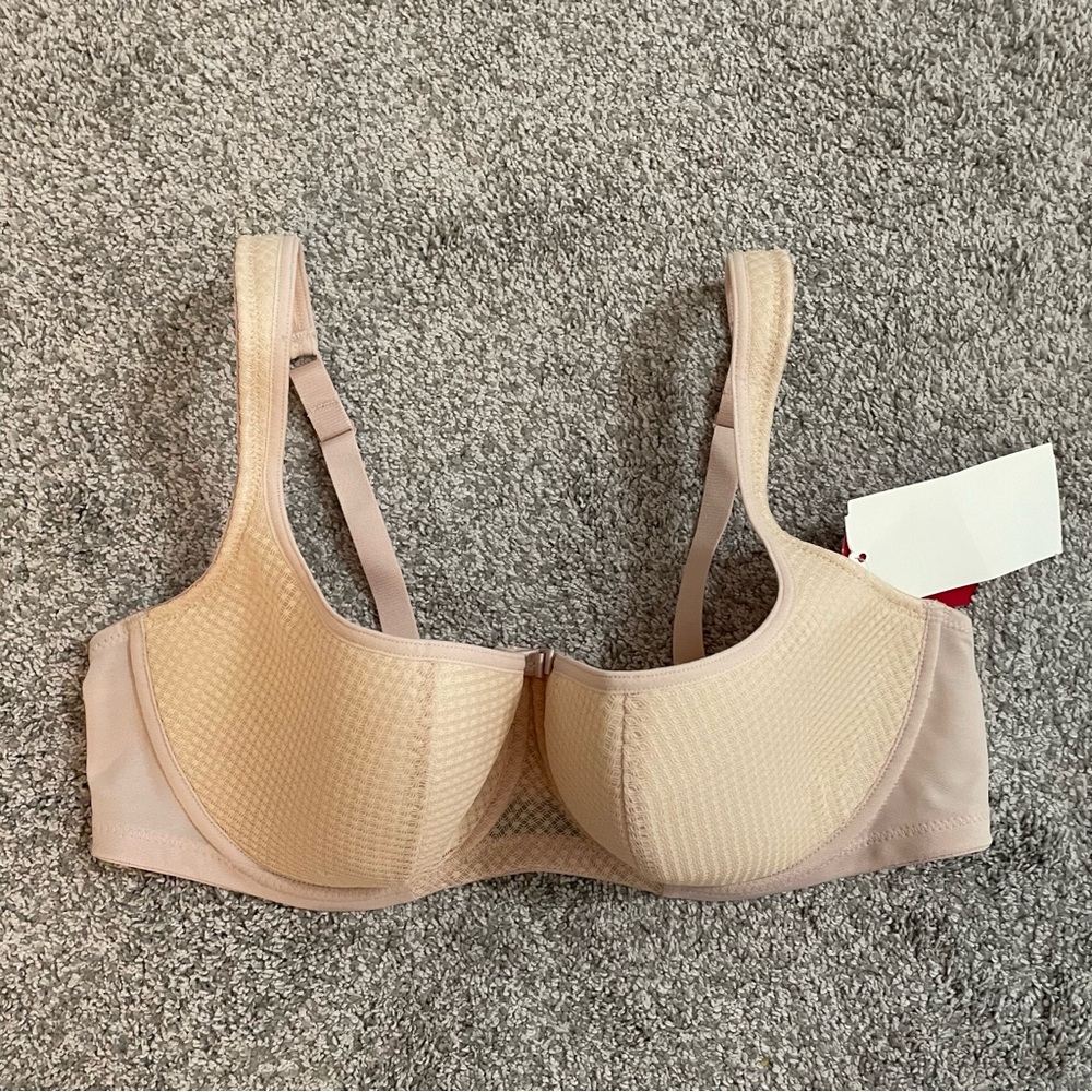 NWT Classic By Rosme Lingerie Plus Size US 40D Balconette Beige Bra EU 90D